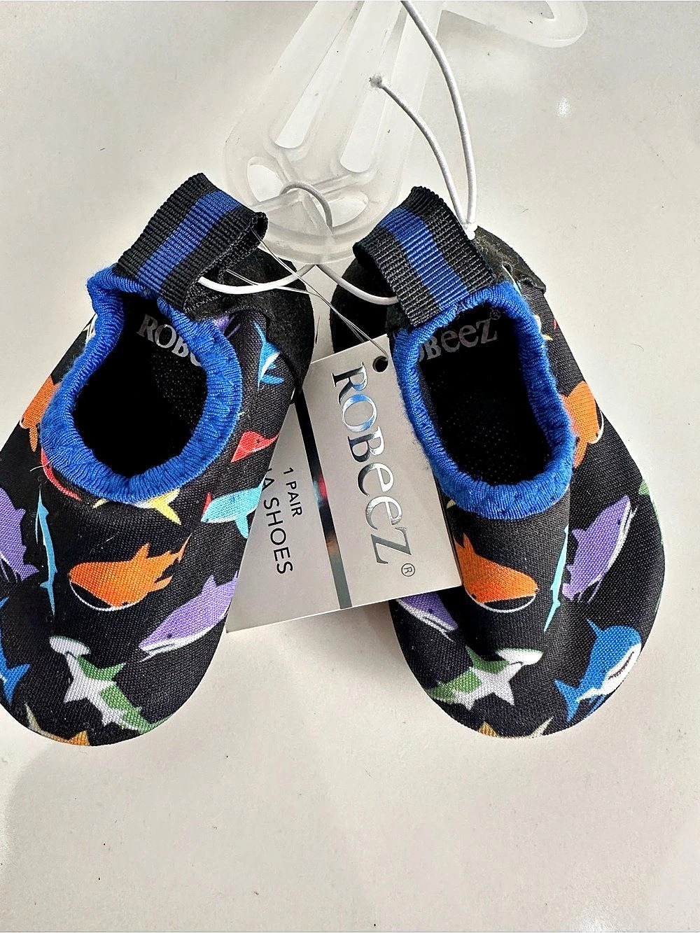 RoBeel Aqua Shoes Black & Blue 0-3 months NWT